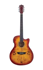 Акустико-электрогитара Washburn DFBACEA Deep Forest Burl Grand Auditorium. Amber Fade DFBACEA-U