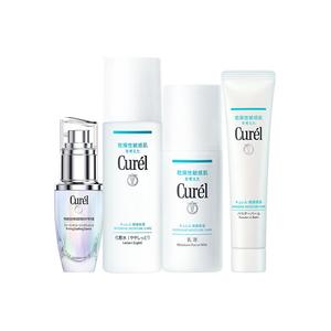 Набор для ухода за кожей KERUN увлажняющий и улучшающий текстуру успокаивающий увлажняющий комплект из 4 предметов Curél