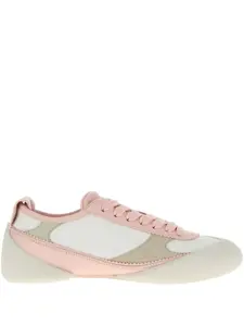 Кроссовки Flexion со шнуровкой и кожаными вставками Alexander McQueen, белый