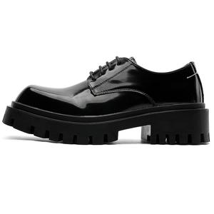 MUYI Мужские повседневные кроссовки низкие черные ярко-черные, цвет Bright Black Men's