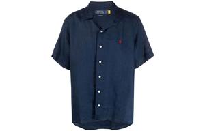 Классическая кемп рубашка Polo Ralph Lauren, синий