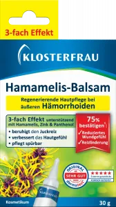 Мазь от геморроя с гамамелисом 30г Klosterfrau