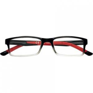 Очки для чтения Zippo в мягкой оправе идеально подходят для мужчин и женщин, черно-красные, 1,5x