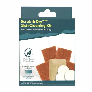 Скребок и сушка для мытья посуды Adventure Ready, None