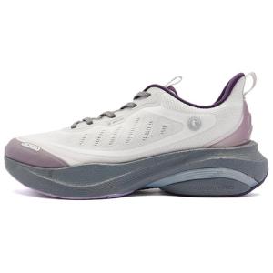 Амортизирующие противоскользящие и износостойкие дышащие беговые кроссовки с отскоком для женщин Бежевый серый QIAODAN, Светло-серый/Угольно-серый