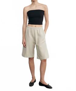 Жаккардовый топ-бандо черного цвета Enza Costa