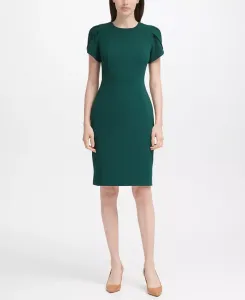 Платье-футляр с тюльпанообразными рукавами Calvin Klein, коричневый