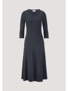 Платье в рубчик темно-синего цвета Hessnatur