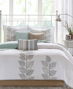 Комплект стеганого одеяла caelie из 6 предметов, размер queen. Madison Park, Blue