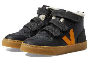Туфли VEJA Kids Small V-10 Mid Winter, цвет Black_Ouro_Grafite