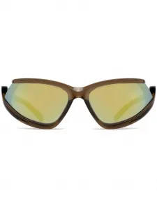 Солнцезащитные очки Side Xpander в оправе 'кошачий глаз' Balenciaga Eyewear, коричневый