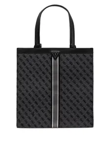 Сумка-тоут Milano в полоску GUESS USA, черный