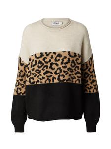 Тонкий вязаный свитер ONLY Sweater ONLJade, цвет camel/ecru