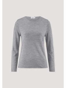 Светло-серый вязаный свитер Hessnatur