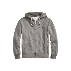 Флисовая худи на молнии Polo Ralph Lauren, серый