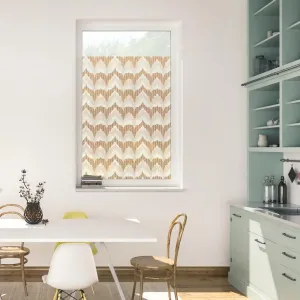 LICHTBLICK ORIGINAL оконная пленка "Оконная пленка самоклеящаяся, защита частной жизни, Boho Zig Zag - Желтая", 1 шт., непрозрачная, гладкая, статически клейкая 100х130 см, цвет gelb