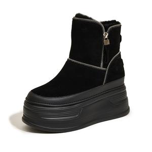 Milan love song Тёплые утеплённые короткие снегоступы для женщин чёрные, цвет Black