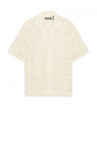 Рубашка для лагеря вязания крючком с цветочным принтом Wao, цвет Natural