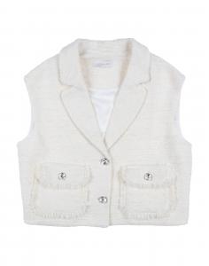 Блейзер для девочек Monnalisa, айвори