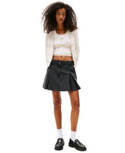 Женский хлопковый кардиган свободного кроя в полоску Tommy Jeans, Oatmeal Htr / Stripe