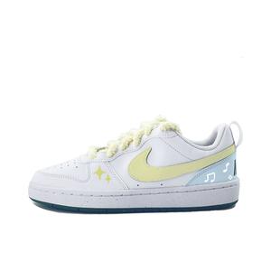 Кроссовки Court Borough Starlight Melody с нескользящей подошвой, износостойкие, для детей и подростков Nike, белый/синий