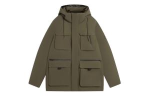 Пуховик Training Series для мужчин, цвет оливковый зеленый Lining, оливково-зеленый