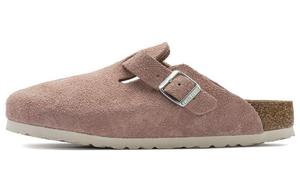 Birkenstock Босоножки Boston Soft Footbed Suede цвета «розовая глина» женские