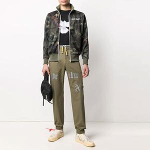 Спортивная куртка с принтом листьев Palm Angels, зеленый