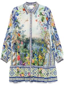 Мини-платье с принтом Камиллы Camilla, синий