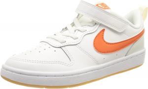 Кроссовки Nike Boys Court Borough Low Recraft, белый/оранжевый