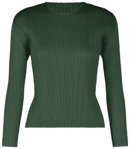 Футболка Pleats Please Issey Miyake Monthly Colors December, зеленый