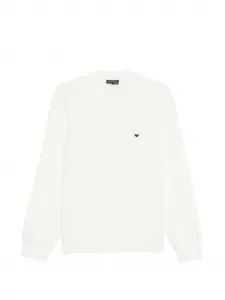 Свитшот с логотипом Emporio Armani, бежевый