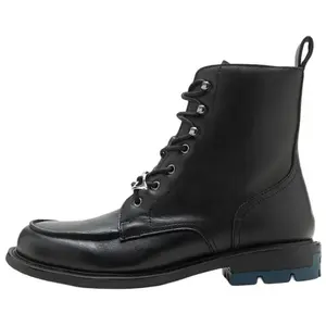 Both ReRe Ботинки на шнуровке унисекс черные, цвет Black