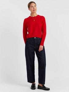 Короткий джемпер из чистого кашемира Chinti & Parker, Velvet Red