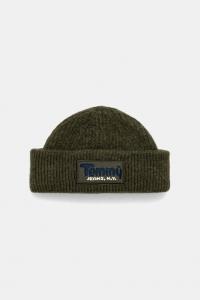 Шапка из смеси шерсти Tommy Jeans, зеленый