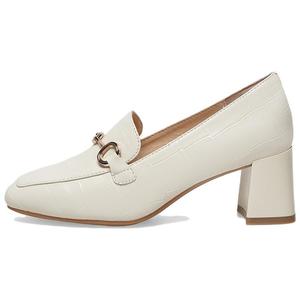 BASTO Женские туфли на платформе с массивным каблуком 6 см бежевые, цвет Beige