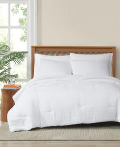 Комплект постельного белья из 3 предметов с эффектом жатой ткани, размер Full/Queen Truly Soft, White