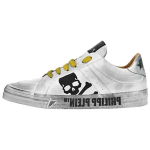 Кроссовки Retrokickz Tm Low top для скейтбординга унисекс, серебристые PHILIPP PLEIN