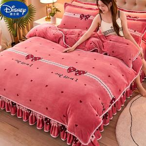 Disney Комплект постельного белья, 4 предмета, для кровати 2.0 м, пододеяльник 220x240 см