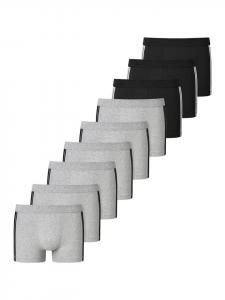 Schiesser Ретро шорты/брюки из эластичного материала 95/5 - органический хлопок, серо-черный цвет