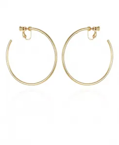 Большие открытые серьги-клипсы золотистого оттенка Vince Camuto, gold-tone