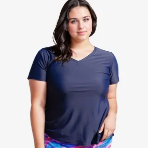 Женский купальник Adele с V-образным вырезом и короткими рукавами, большого размера Calypsa