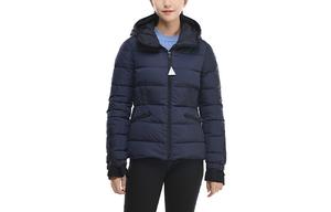 Пуховик женский темно-синий Moncler