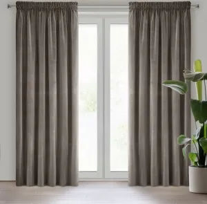 Штора KRISTI темная BRĄ 140x270 см Собранная лента Eurofirany