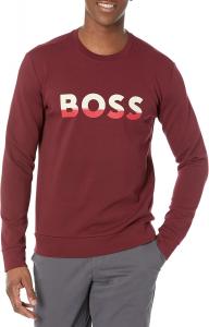 Толстовка с логотипом BOSS, Merlot