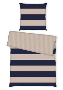 Двустороннее Постельное renforceé Tom Tailor, песочный/темно-синий