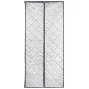 Дверная штора Maximex «Теплозащита 2-в-1», (1 шт.), 90x200 см, тепловая завеса, светоотражающая снаружи, непрозрачная, серый