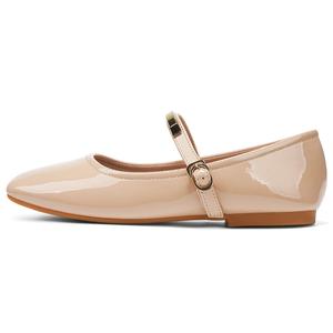 OMS Женские балетки Мэри Джейн в бежевом цвете, цвет Nude