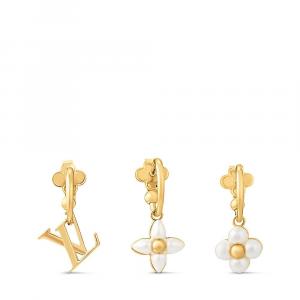 Серьги LV Floragram Louis Vuitton, золотой