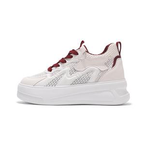 Нескользящие легкие низкие кроссовки для женщин Beixin, White Mesh